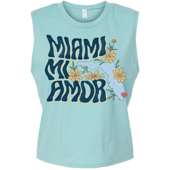 Miami mi Amor Florida Cropped Tank