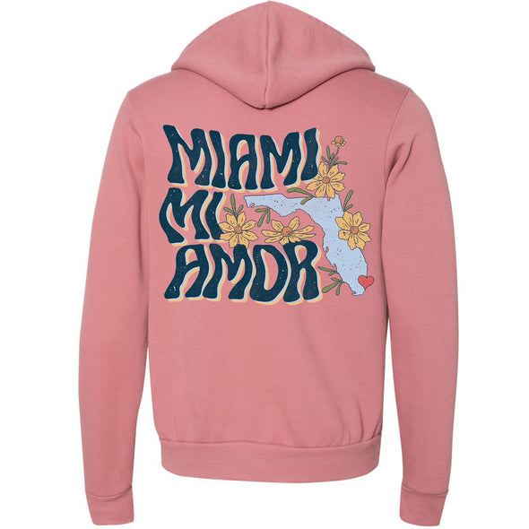 Miami mi Amor Florida Zipper Hoodie