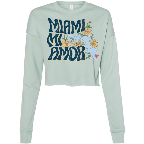 Miami mi Amor Florida Cropped Sweater