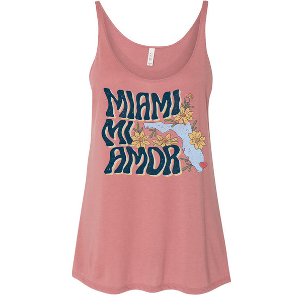 Miami mi Amor Florida Flowy Tank