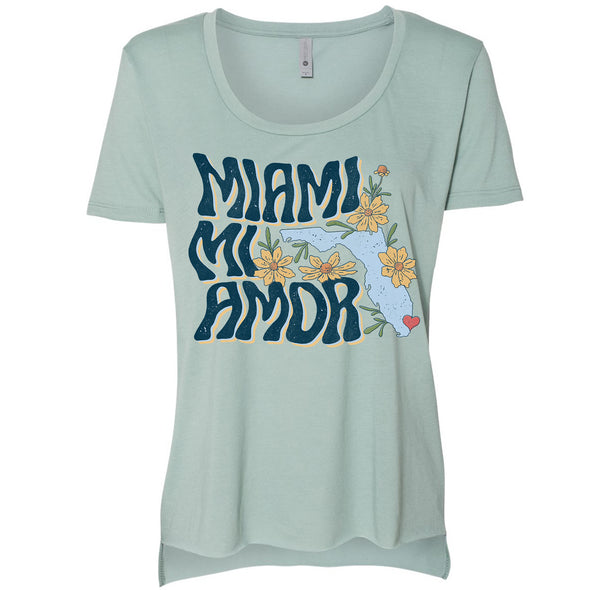 Miami mi Amor Florida High Low Top