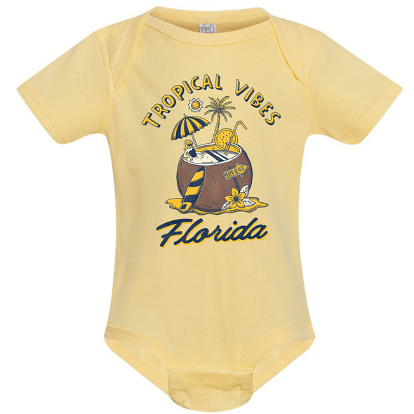 Tropical Vibes Florida Baby Onesie