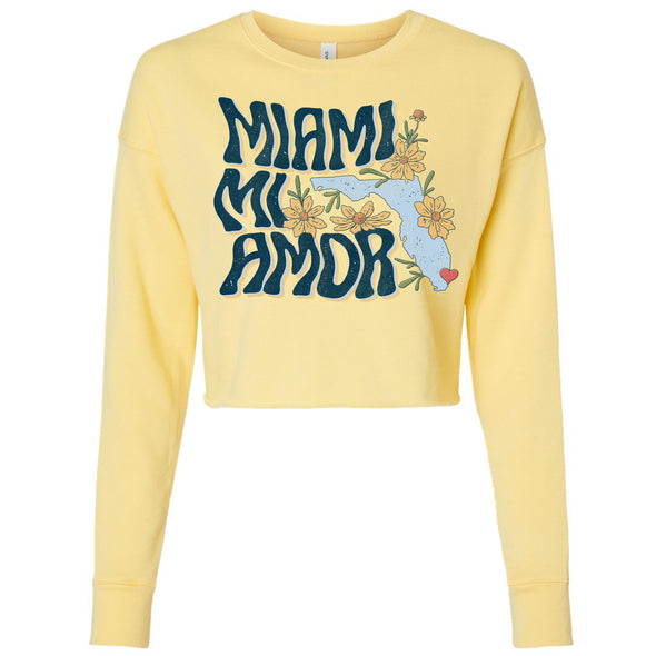 Miami mi Amor Florida Cropped Sweater