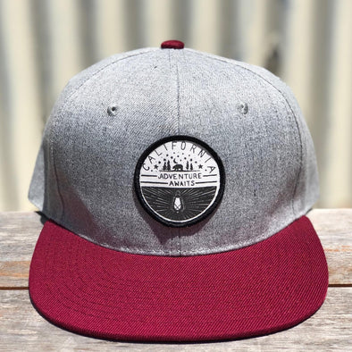 Adventure Maroon & Grey hat-CA LIMITED