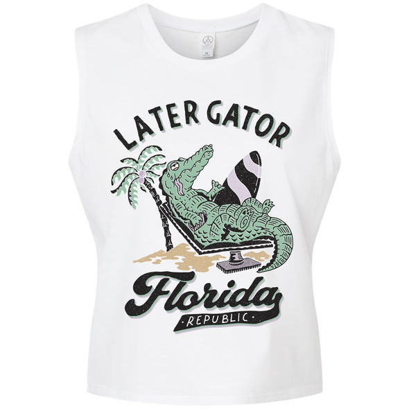 Later Gator Florida Cropped Tank