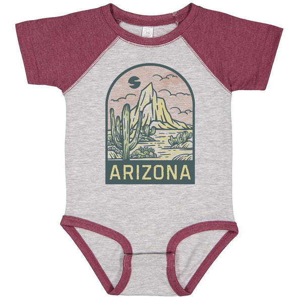 Arizona Desert Baseball Baby Onesie-CA LIMITED