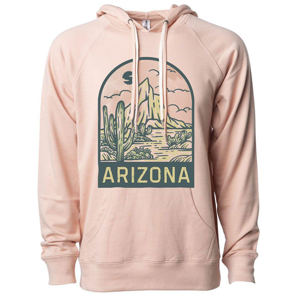 Arizona Desert Raglan Hoodie-CA LIMITED