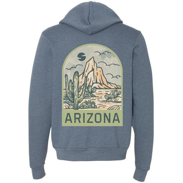 Arizona Desert Zipper Hoodie-CA LIMITED