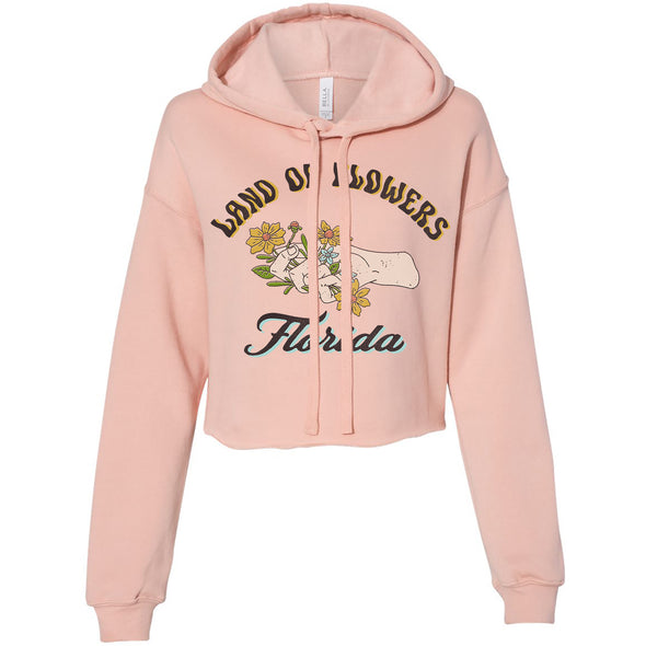 Land of Flowers Florida Cropped Hoodie