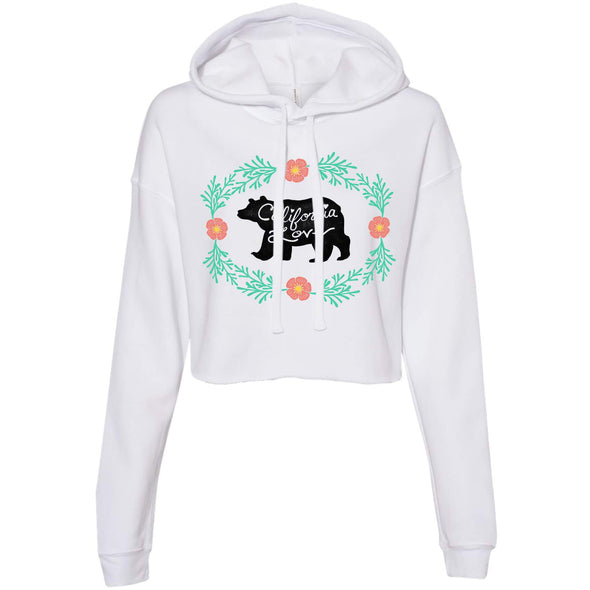 Bear CA Love Cropped Hoodie-CA LIMITED