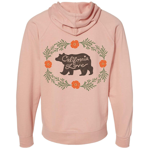 Bear CA Love Raglan Zipper Hoodie-CA LIMITED