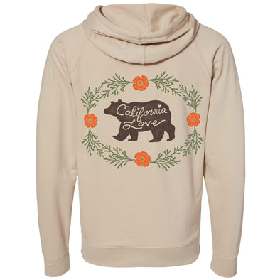 Bear CA Love Raglan Zipper Hoodie-CA LIMITED