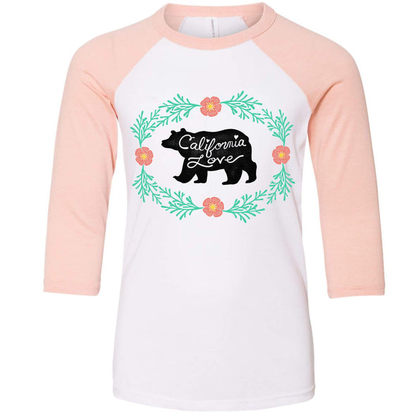 Bear CA Love Youth Baseball Tee-CA LIMITED