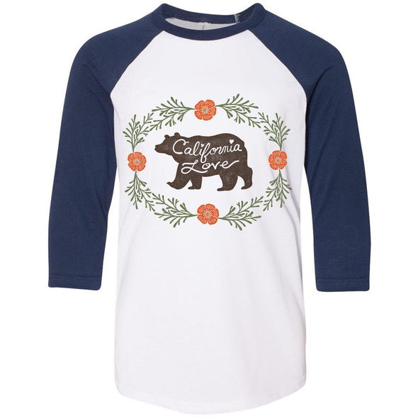 Bear CA Love Youth Baseball Tee-CA LIMITED