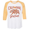 Bear Poppy Blossom Baseball Tee-CA LIMITED