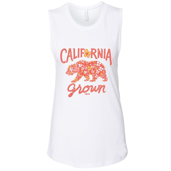 Bear Poppy Blossom Muscle Tank-CA LIMITED