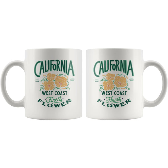 CA Finest Poppies Green Ceramic Mug-CA LIMITED