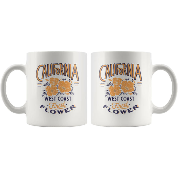 CA Finest Poppies Light Orange Ceramic Mug-CA LIMITED