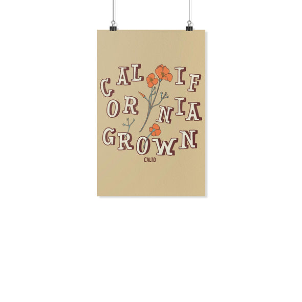 CA Grown Poppies Cream Poster-CA LIMITED