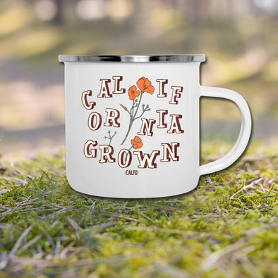 CA Grown Poppies Orange Camper Mug-CA LIMITED