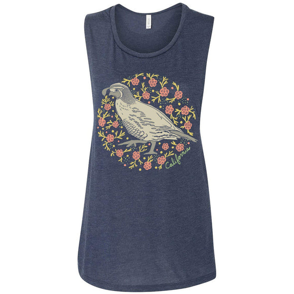 CA Poppy Quail Muscle Tank-CA LIMITED