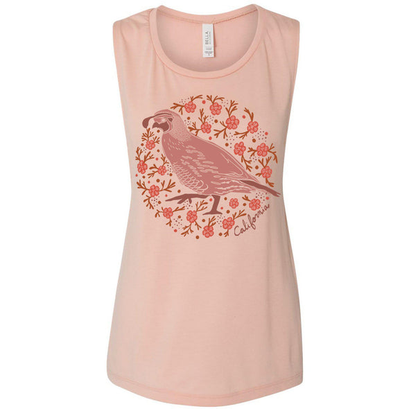 CA Poppy Quail Muscle Tank-CA LIMITED