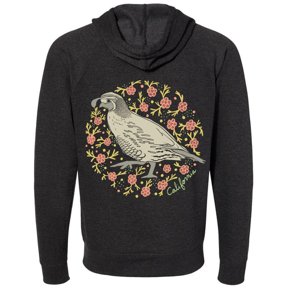 CA Poppy Quail Raglan Zipper Hoodie-CA LIMITED