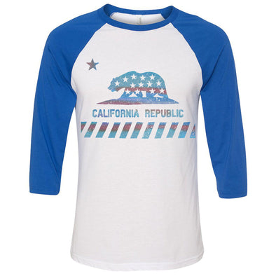 CA Star Flag Baseball Tee-CA LIMITED