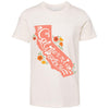 CA State With Poppies Youth Tee-CA LIMITED