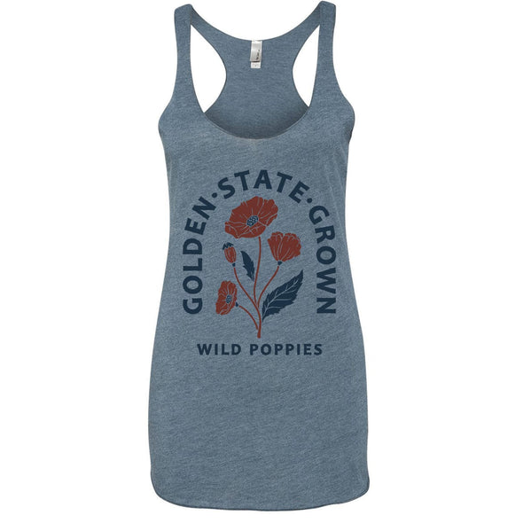 CA Wild Poppies Racerback Tank-CA LIMITED