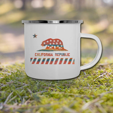 Ca Star Flag Camper Mug-CA LIMITED