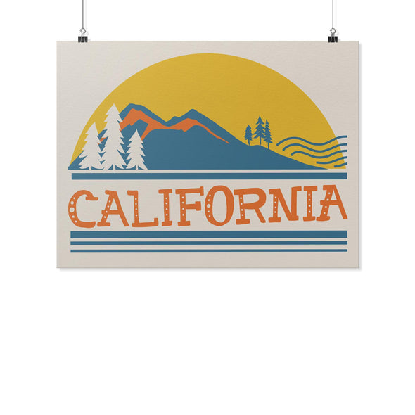 Cali Mountains Poster-CA LIMITED