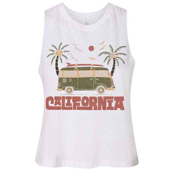 Cali Van Cropped Tank-CA LIMITED