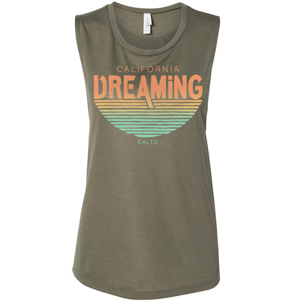 California Dreaming Muscle Tank-CA LIMITED