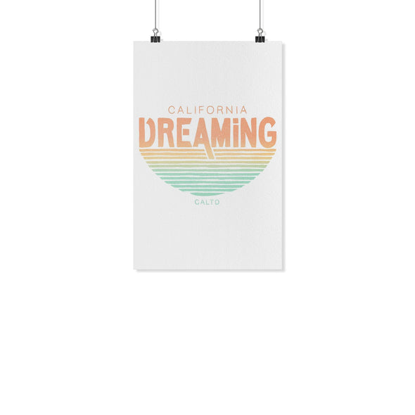 California Dreaming White Poster-CA LIMITED