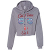 California Girl Glasses Cropped Hoodie-CA LIMITED