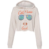 California Girl Glasses Cropped Hoodie-CA LIMITED