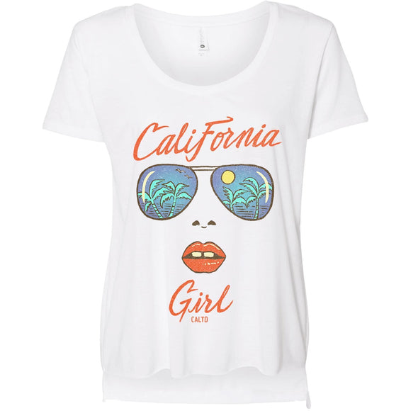 California Girl Glasses High Low Top-CA LIMITED