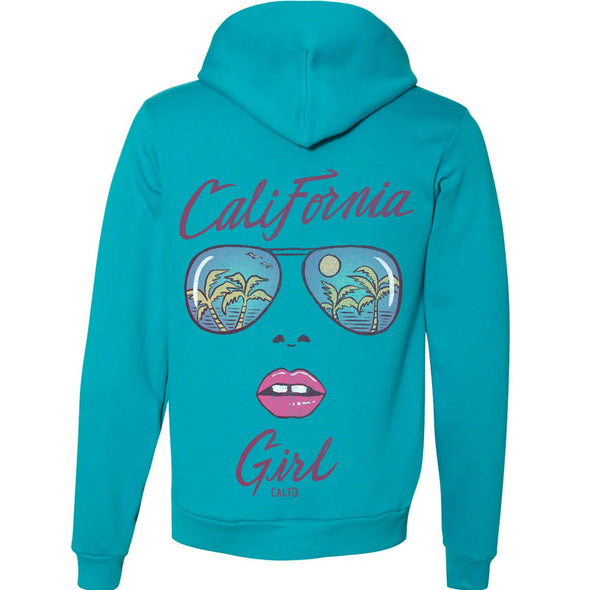 California Girl Glasses Zipper Hoodie-CA LIMITED