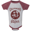 California Grown Circle Baseball Baby Onesie-CA LIMITED