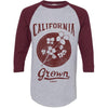 California Grown Circle Baseball Tee-CA LIMITED