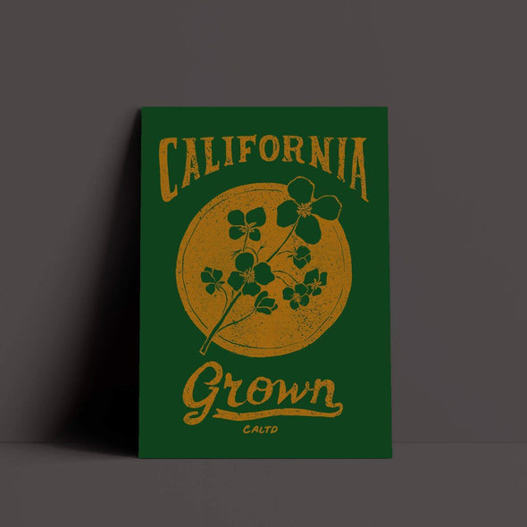 California Grown Circle Green Poster-CA LIMITED