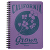 California Grown Circle Light Purple Spiral Notebook-CA LIMITED