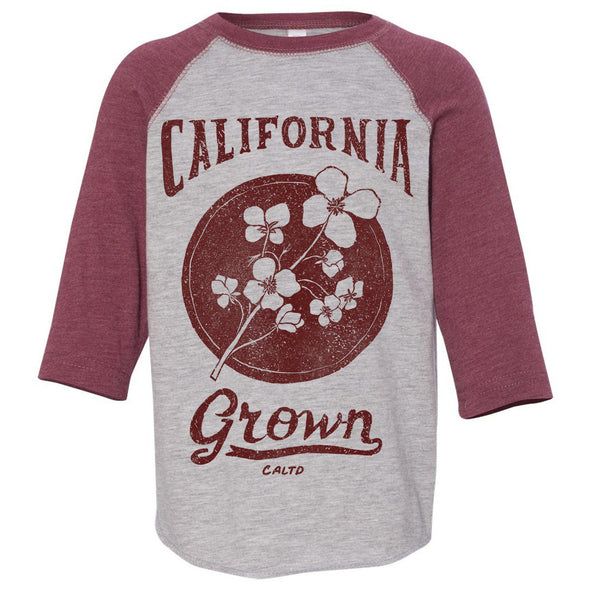 California Grown Circle Toddler Baseball Tee-CA LIMITED