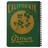 California Grown Green Spiral Notebook-CA LIMITED