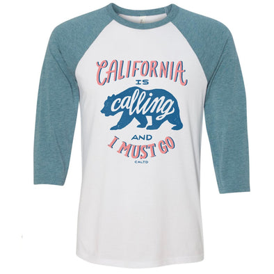 California Is Calling baseball tee-CA LIMITED