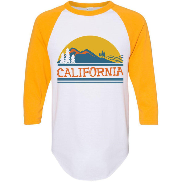 California Mountains Baseball Tee-CA LIMITED