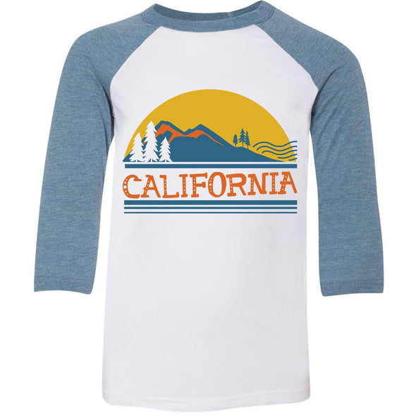 California Mountains Youth Baseball Tee-CA LIMITED