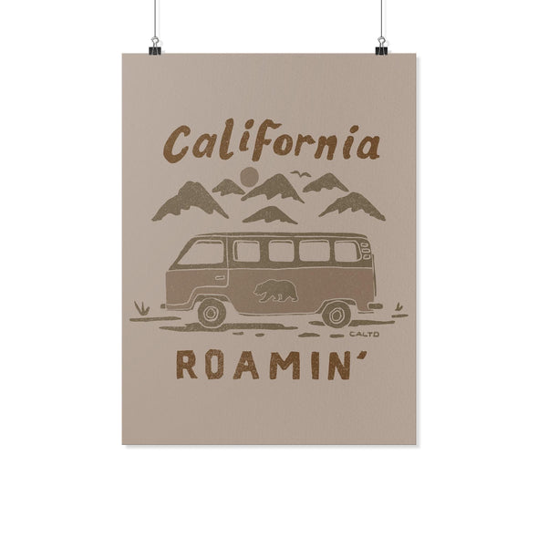 California Roamin' Cream Poster-CA LIMITED