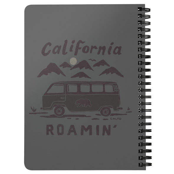 California Roamin' Grey Spiral Notebook-CA LIMITED